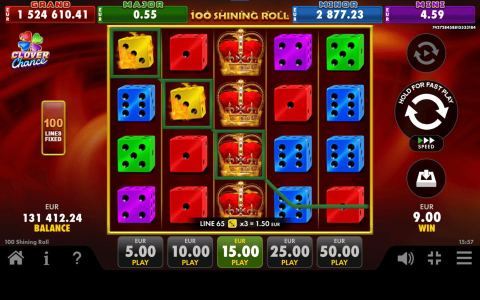 Play 100 Shining Roll