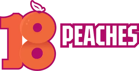 18Peaches logo