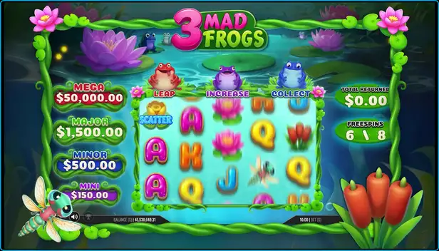 Play 3 Mad Frogs