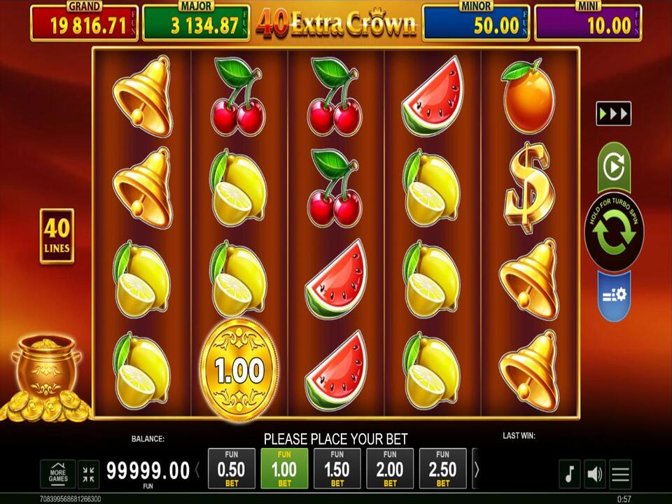 Play 40 Extra Crown Classic Dice Golden Coins Link