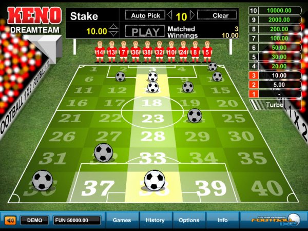 Play Keno Kick Off