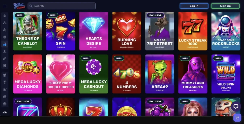 7Bit Casino Screenshot 2