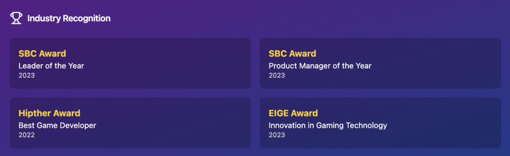 BGaming Industry Awards