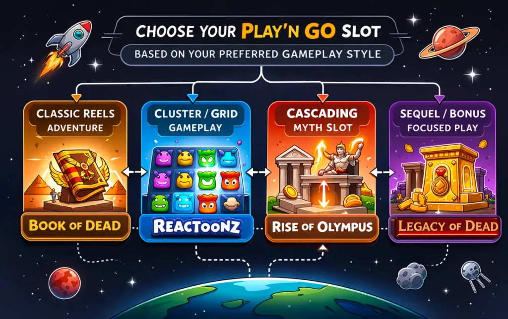 Guide to choosing the right Play’n GO slot based on preferred gameplay style