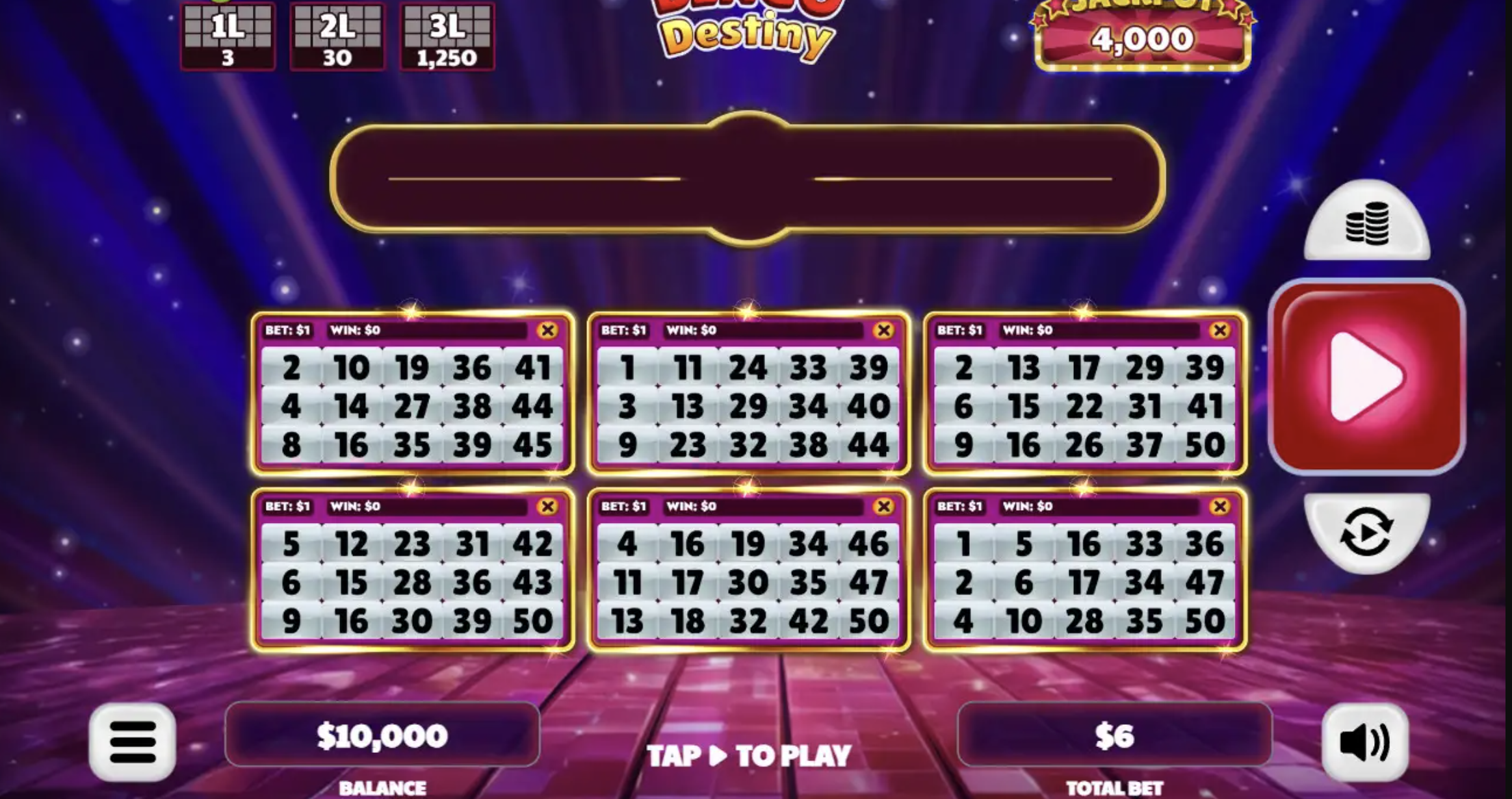 Play Bingo Destiny