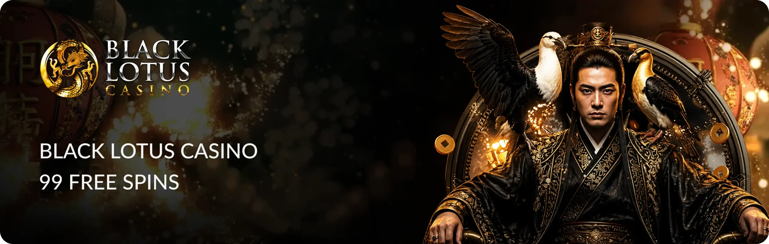 Main banner Black Lotus Casino 99 Free Spins — No Deposit Bonus Code