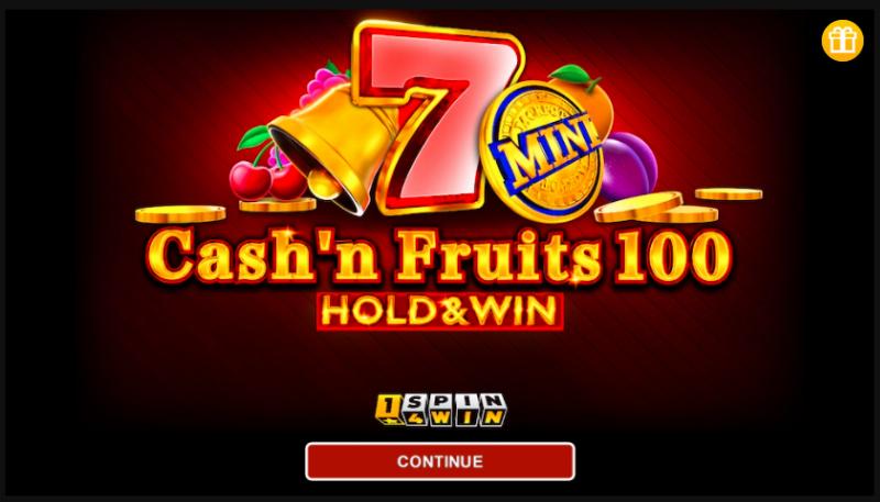 Play Cash'n Fruits 100 Hold And Win