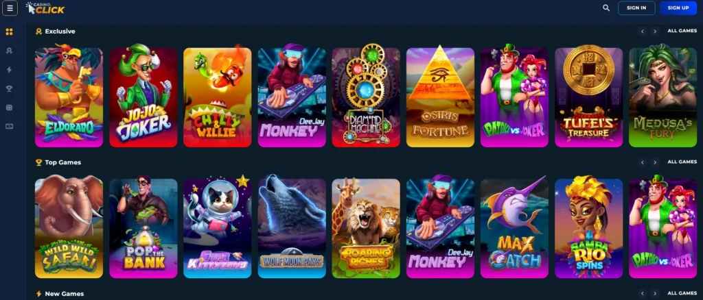 Casino Click Sweepstakes Casino