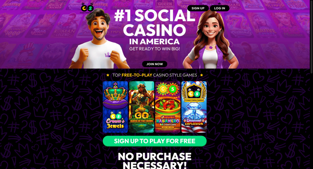 CrownCoins Casino Lobby