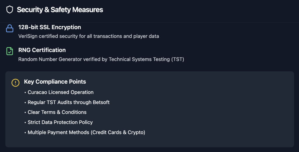 Drake Casino Security Features