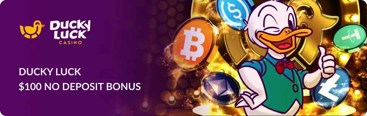 Main banner Ducky Luck $100 No Deposit Bonus: Claim Code, Terms u0026 2026 Tips