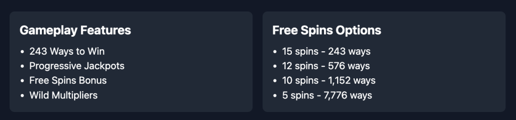 Dancing Drums Slot Gaming Options