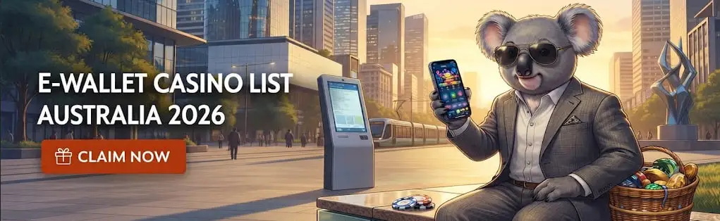 Main desktop banner E-Wallet Casino List Australia 2026 — Top Wallet Casino List for Australian Pokies Players
