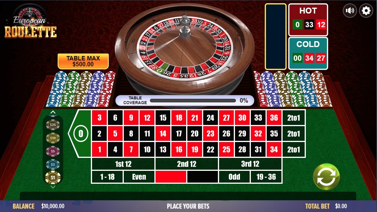 Play European Roulette