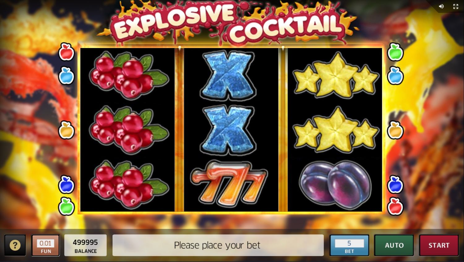 Play Explosive Fruit Cocktail