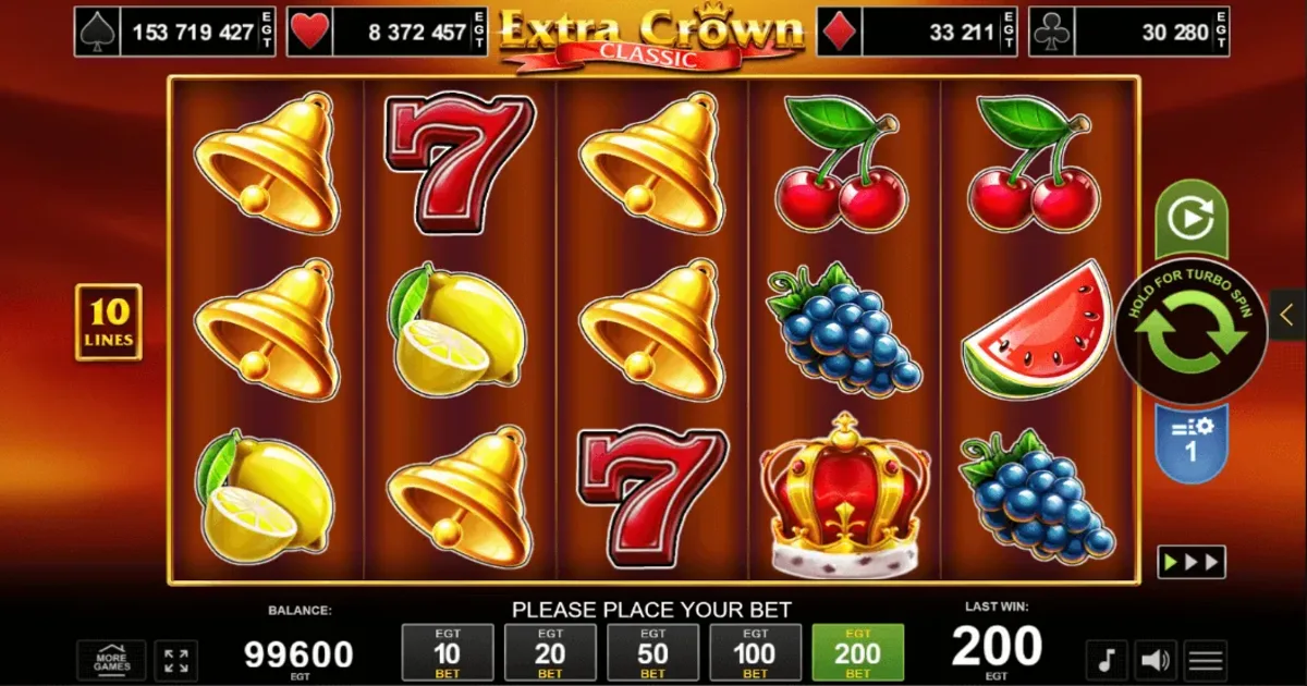 Play Extra Crown Classic Buy Bonus