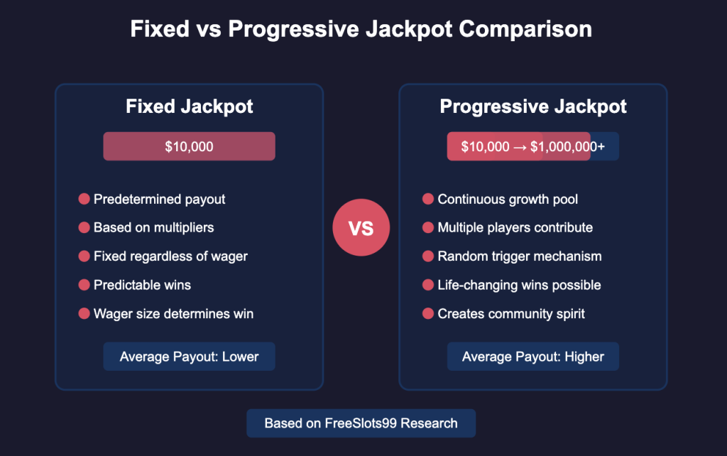 Fixed vs Progressive Jackpot Comparison