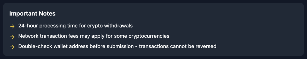 Wild Casino Withdrawal Important Notes