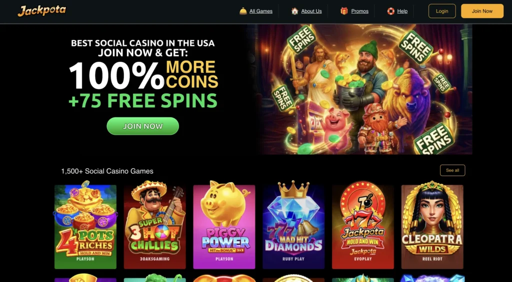Jackpota Casino Lobby