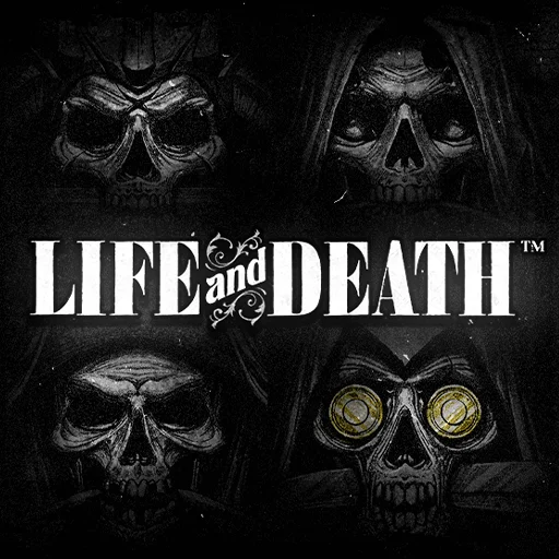 life and death slot logo icon