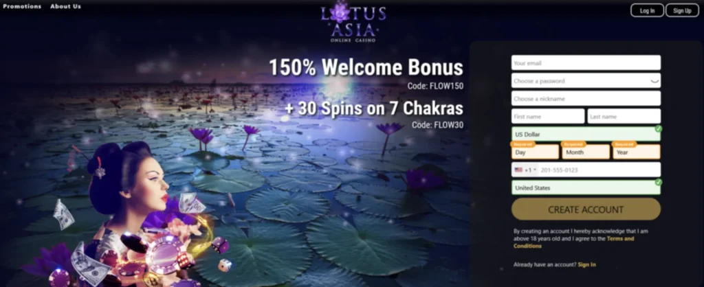 Lotus Asia Casino Lobby