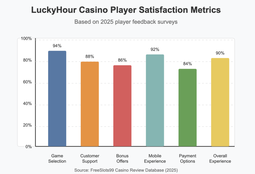 LuckyHour Casino Player Satisfaction Metrics