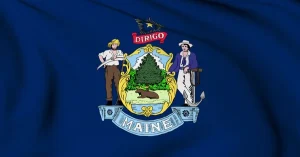 Maine flag icon