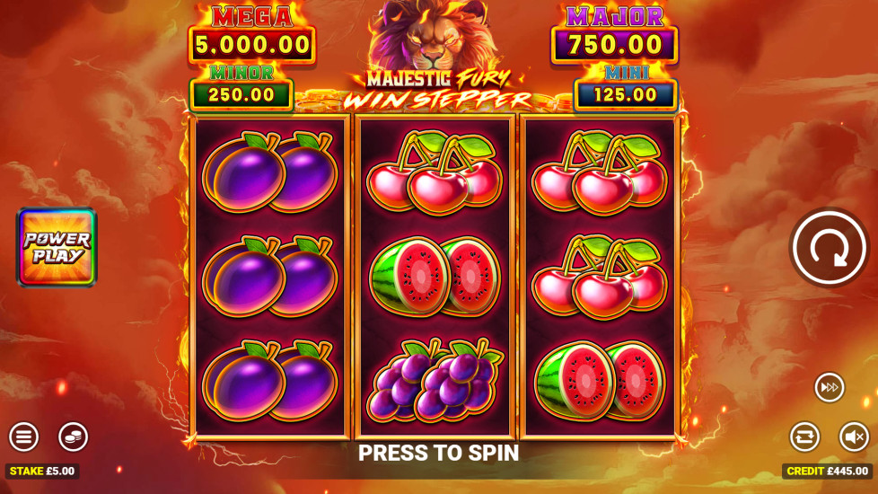 Play Majestic Fury Power 5