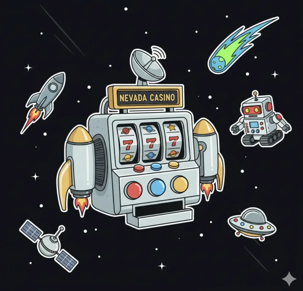 Nevada Casino slot machine in space theme for Nevada online casinos guide