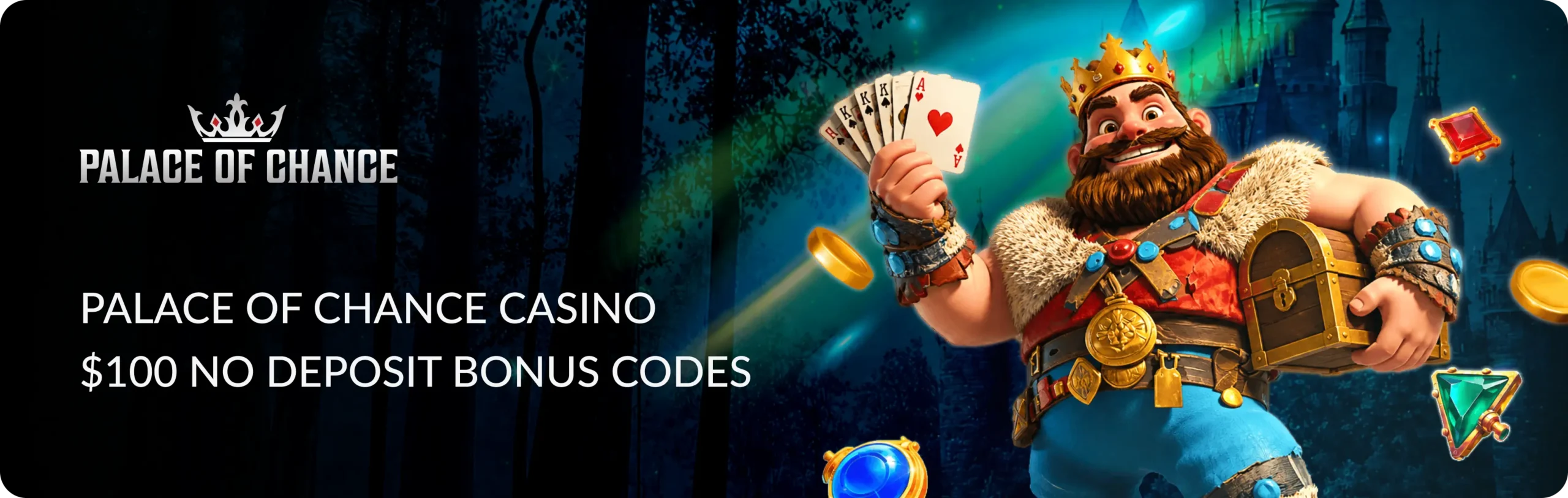Main banner Palace of Chance Casino $100 No Deposit Bonus Codes