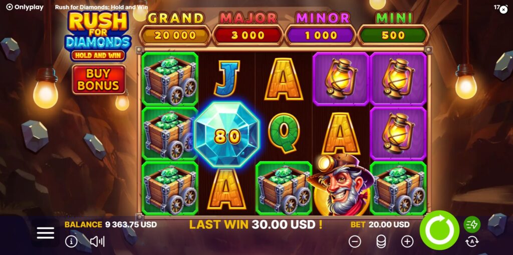 Play Rush for Diamonds