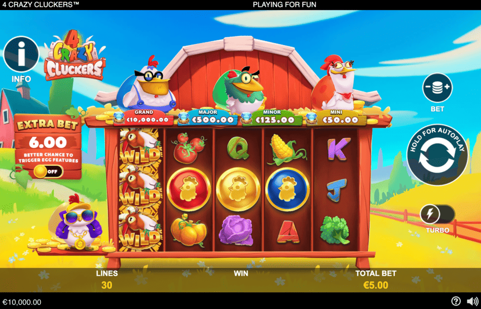 Play 4 Crazy Cluckers