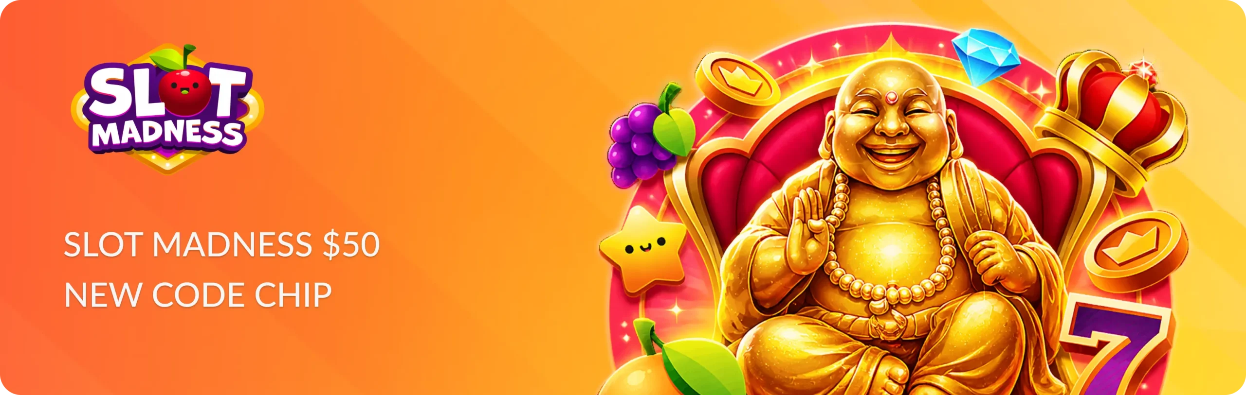 Main banner Slot Madness $50 New Code Chip