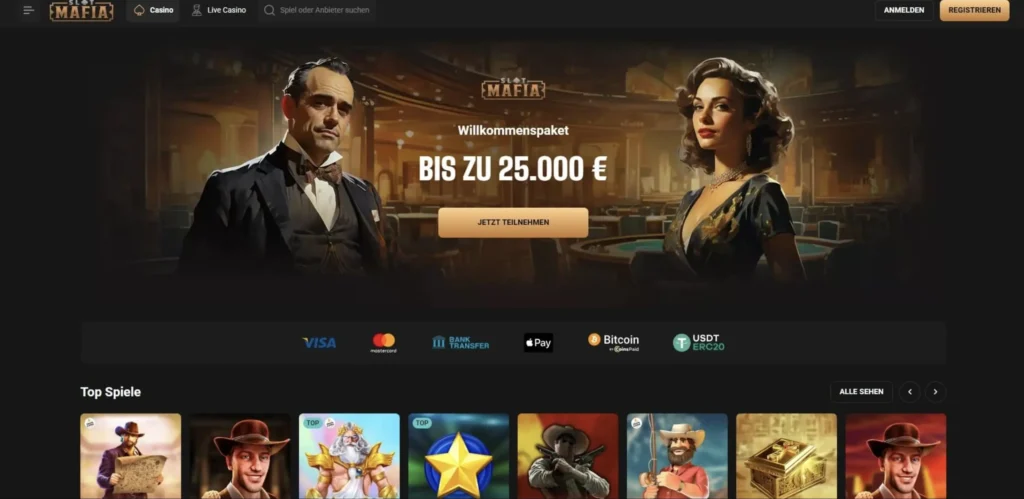 Slot Mafia Casino Lobby