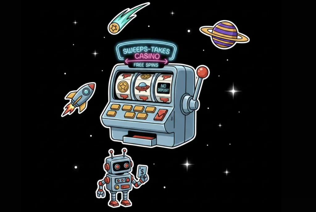 Sweepstakes casino slot machine with free spins and no deposit offer for FreeSlots99