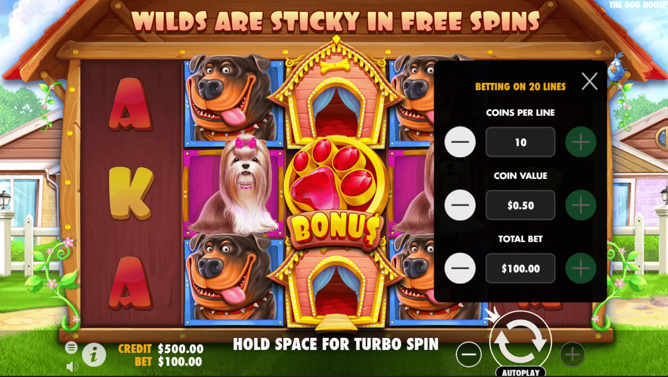 The Dog House slot — bonus symbol