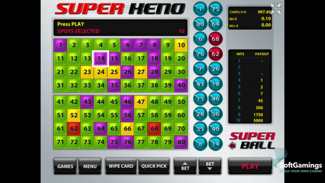 Play Super Keno