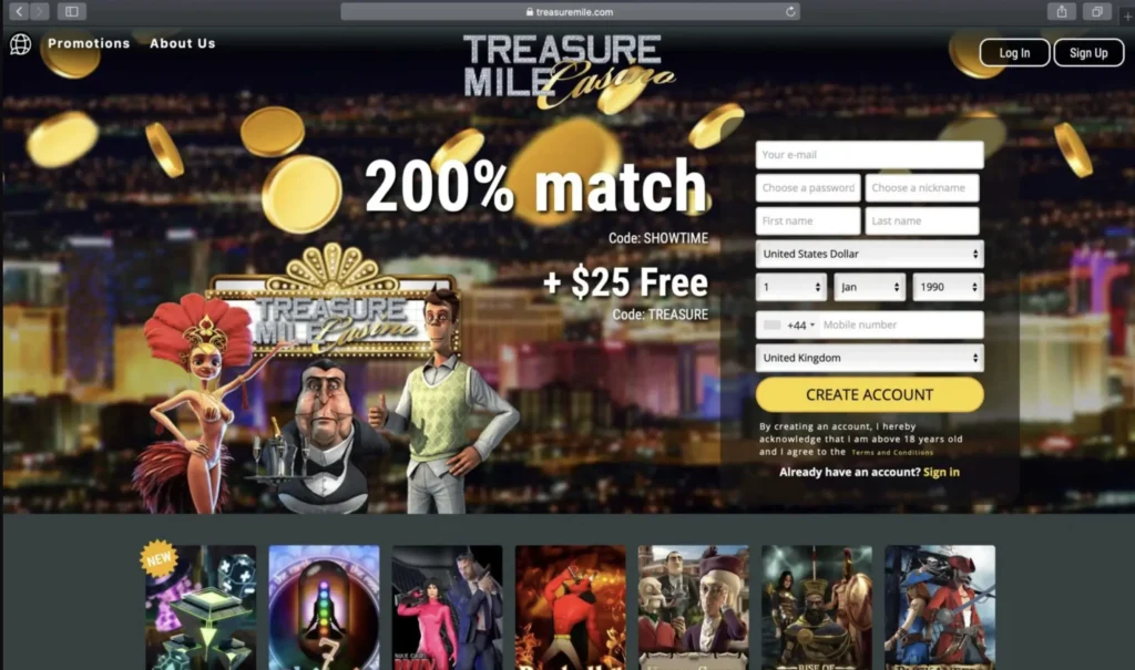 Treasure Mile Casino Lobby