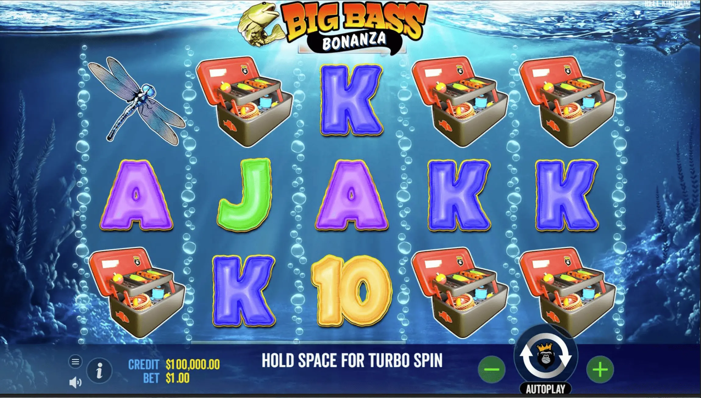 Big Bass Bonanza slot base game view