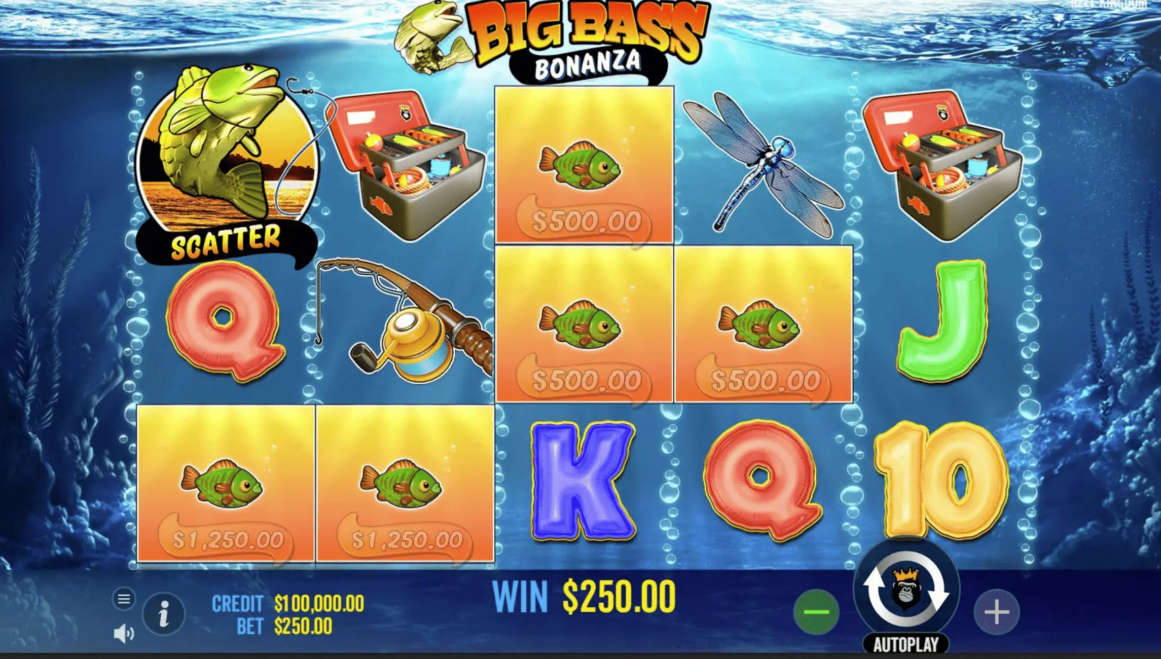 Big Bass Bonanza Money Fish collect mechanic