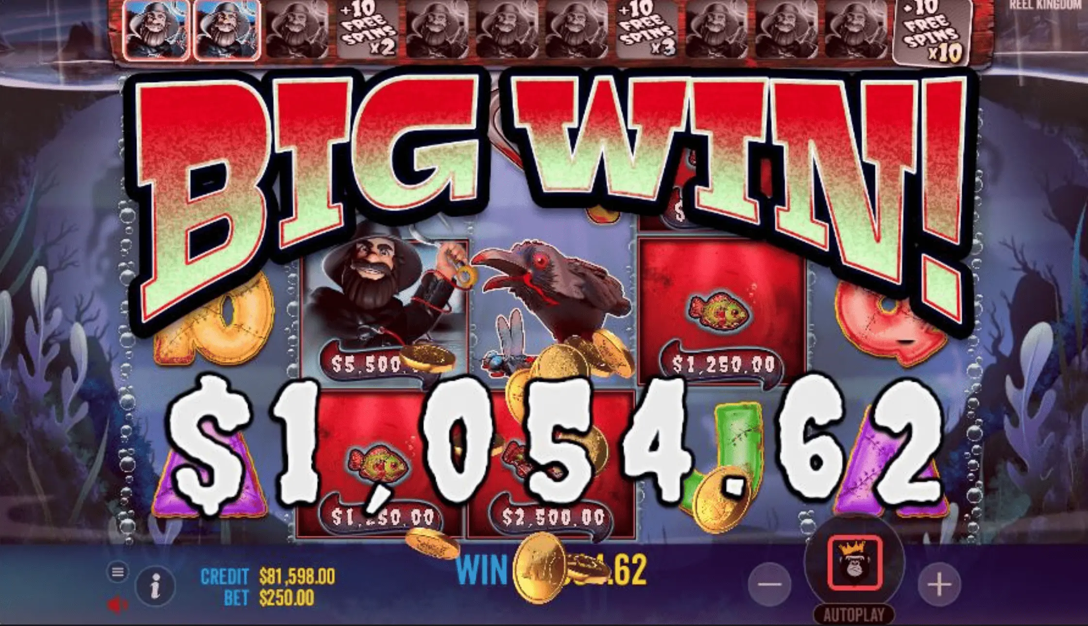 Big Bass Halloween big win screen
