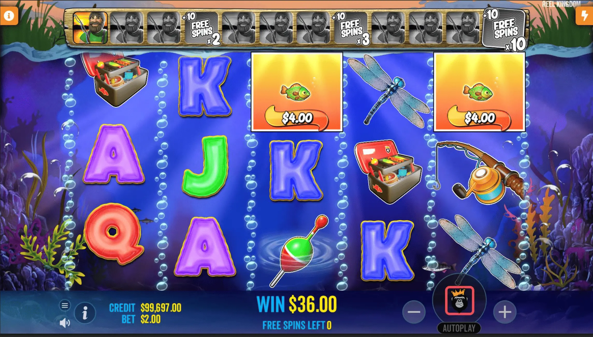 Big Bass Hold and Spinner — free spins retrigger screen