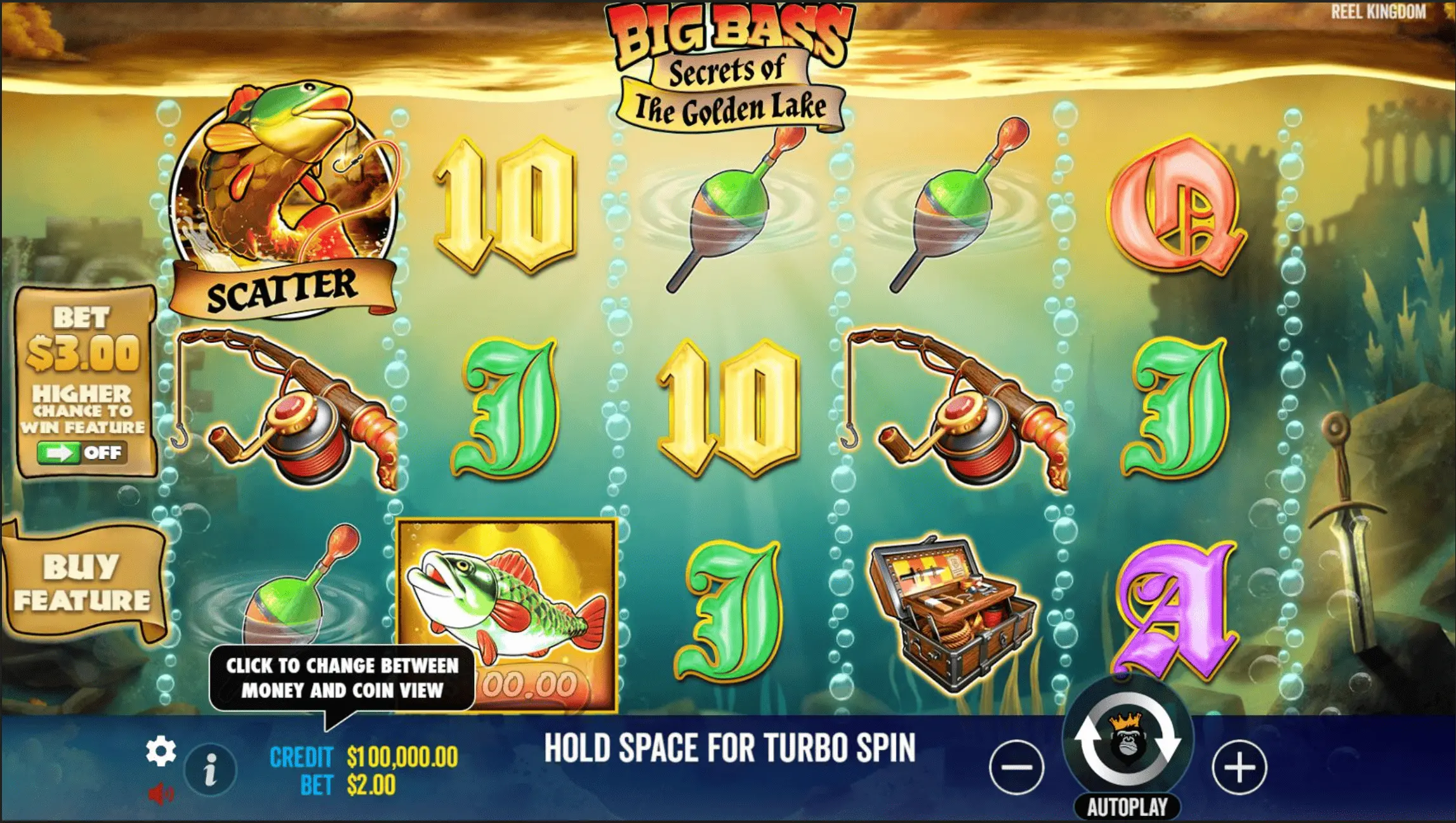 Big Bass Secrets of the Golden Lake big win screen