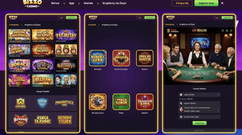 Bizzo Casino Lobby