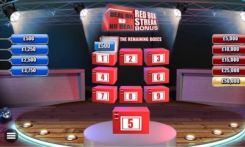 Play Deal or No Deal Red Box Streak