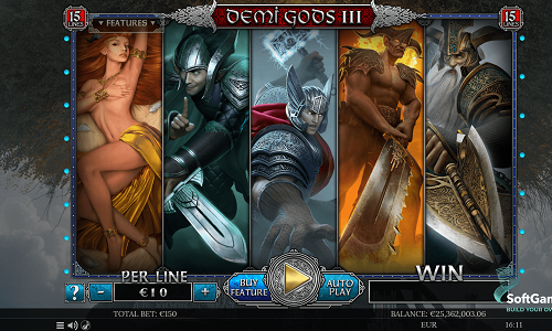 Play Demi Gods III 15 Lines
