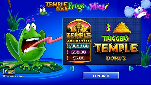 Play Frogs 'n Flies Temple Cash