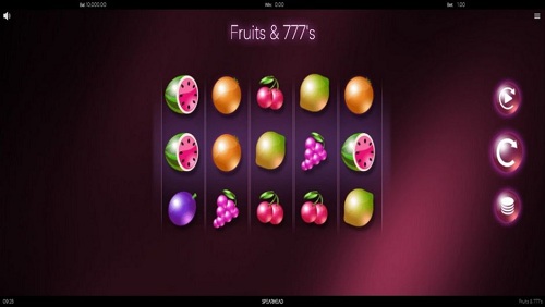 Play Fruits & 777's Slider