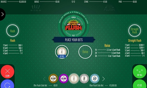 Play High Card Flush