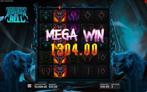 hounds of hell mega win